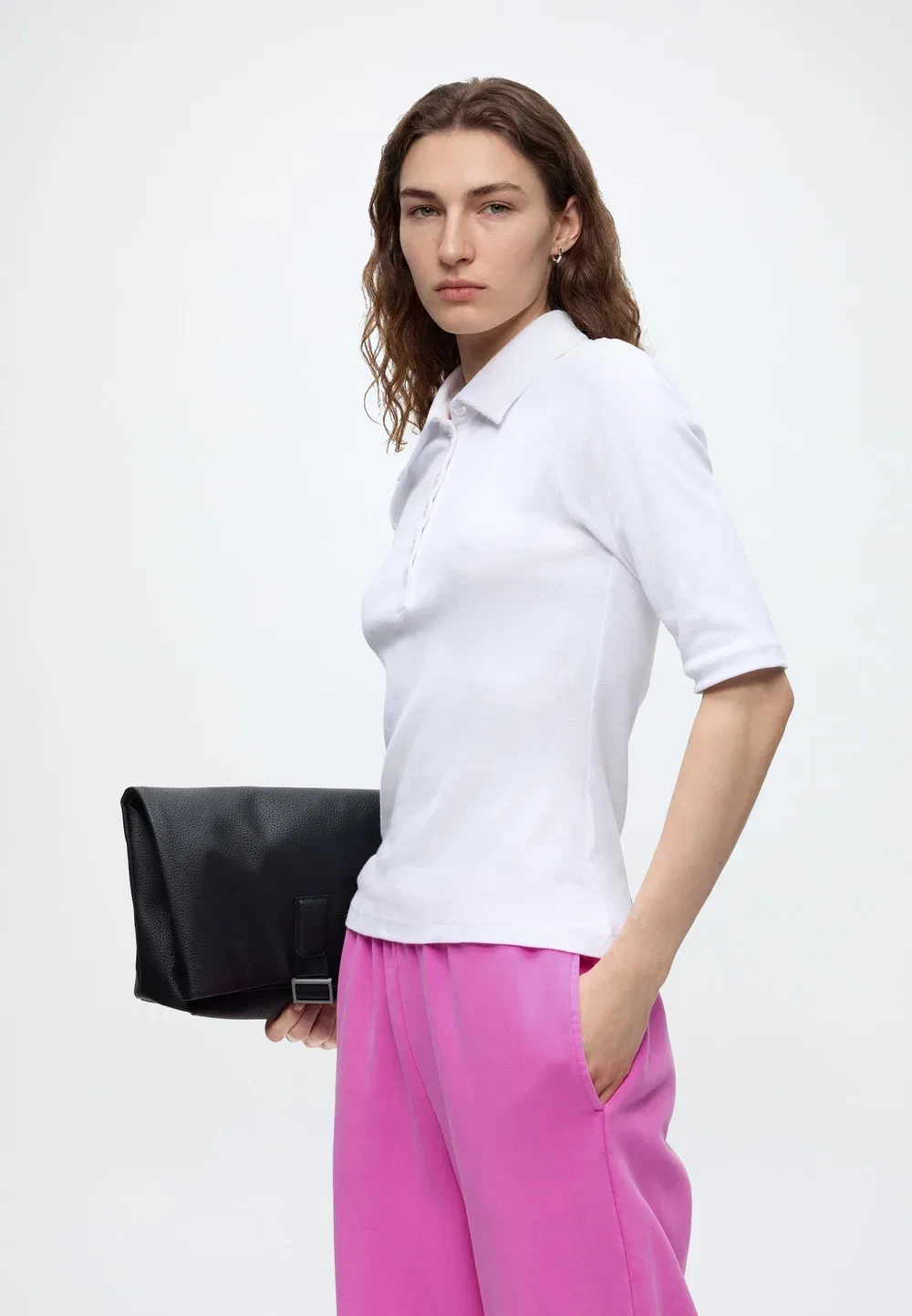 Свободные спортивные штаны с широкими штанинами - спортивные брюки Gap, Neon Pink Glow — фото 4
