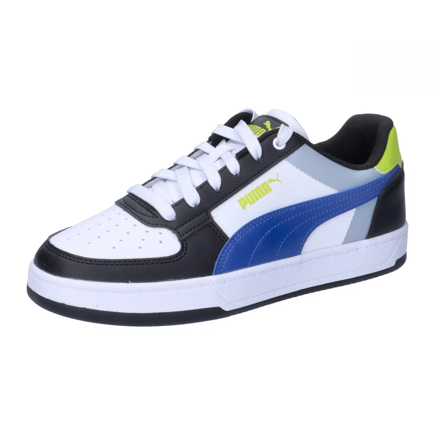 Детские кроссовки для мальчиков с низким верхом PUMA Caven 2.0 Jr PUMA, Cobalt Glaze Gray Fog Lime Pow Blue Green