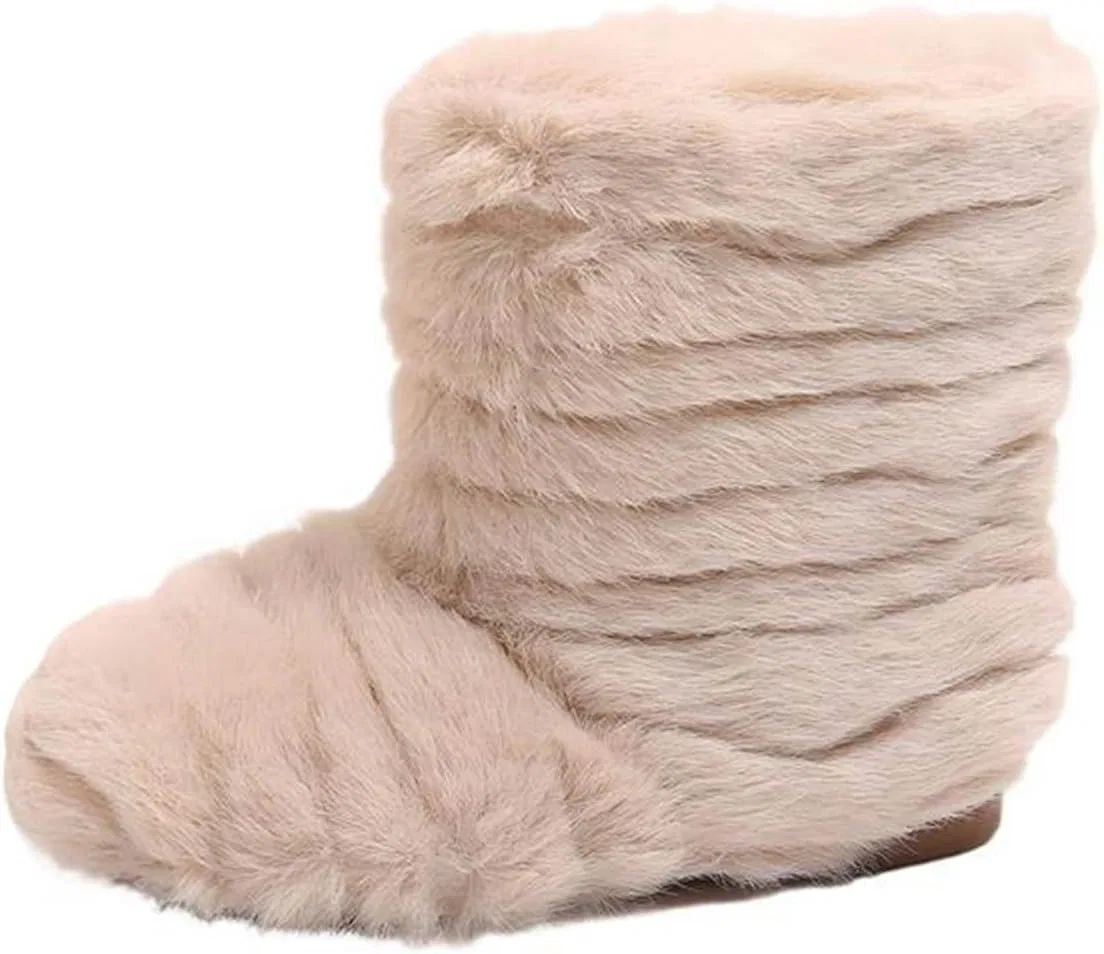 Детские зимние сапоги для девочек из искусственного меха Zzalalana, Beige