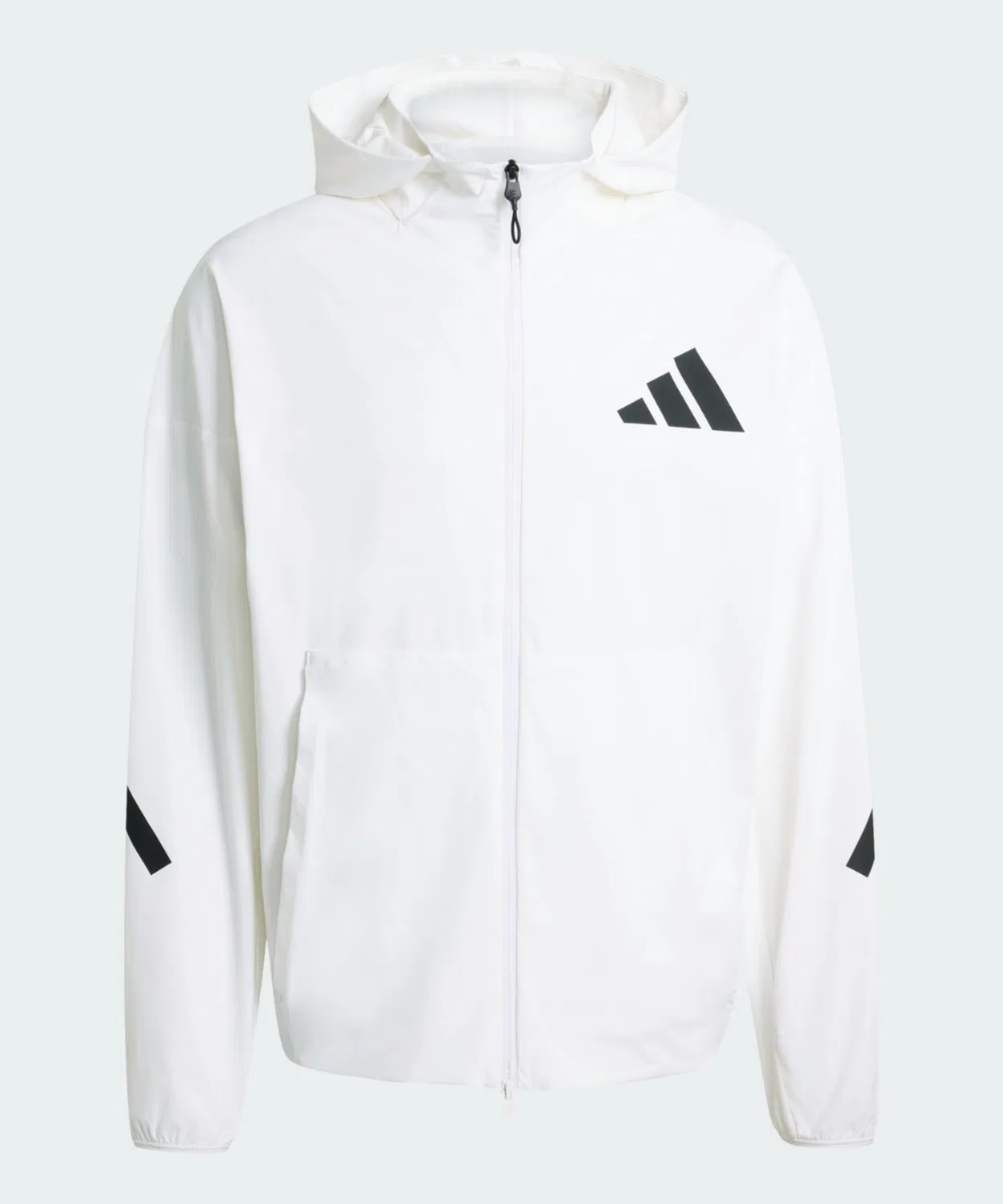 Мужская куртка-трактор с капюшоном, Z.N.E. Woven Track Top Adidas, White — фото 4