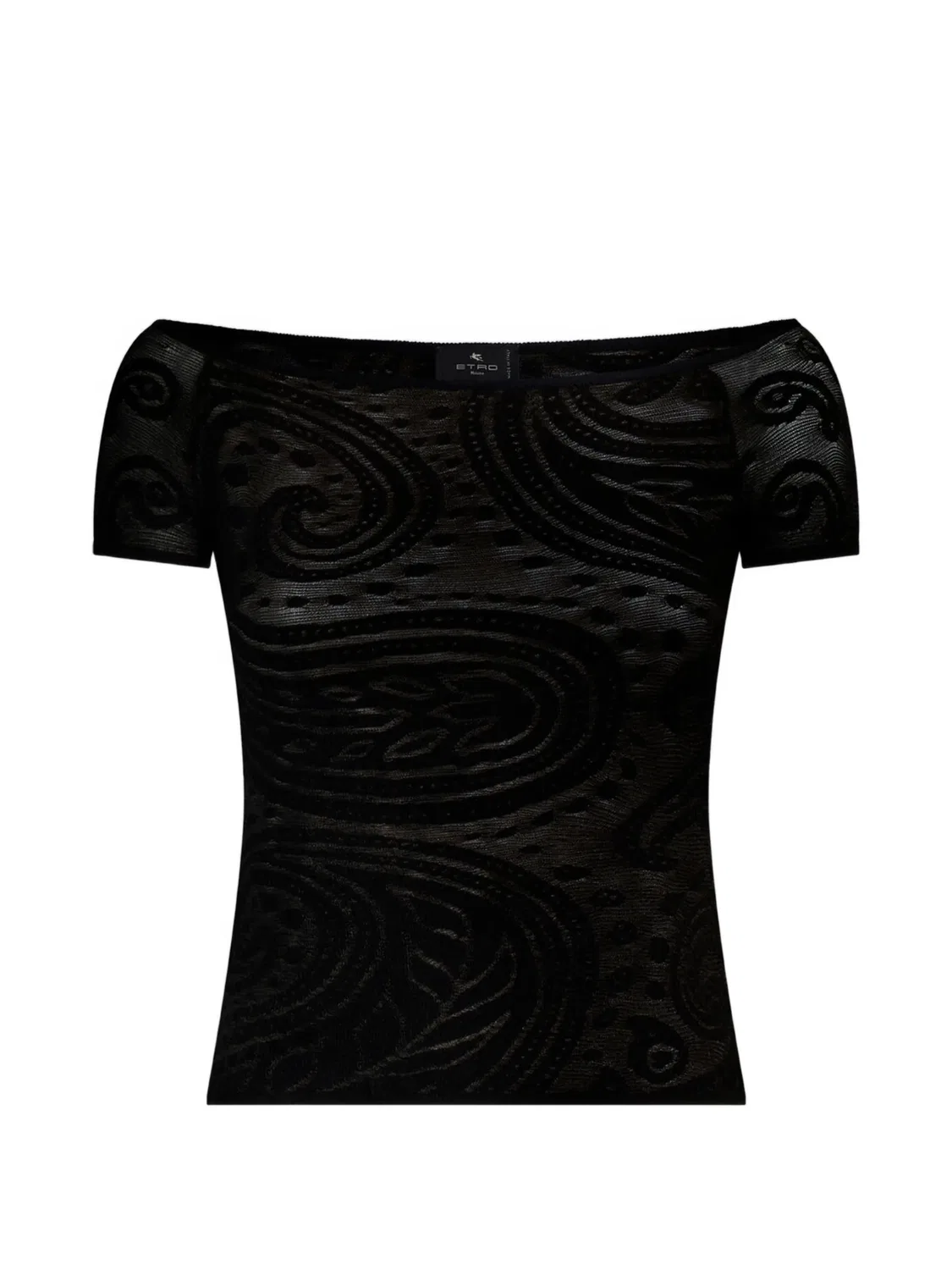 ETRO Джемпер жаккардовый, черный