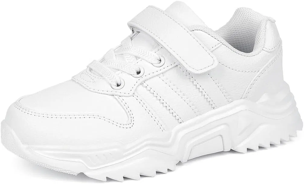Детские кроссовки для мальчиков и девочек с белым верхом DVTENI, White