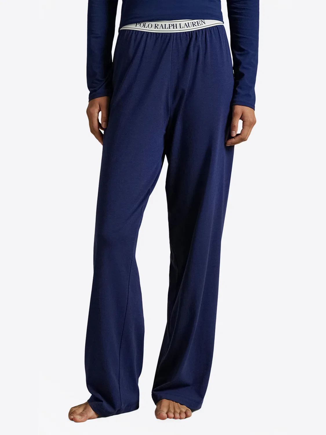 Пижамные брюки Polo Ralph Lauren Polo Essentials темно-синего цвета — фото 2