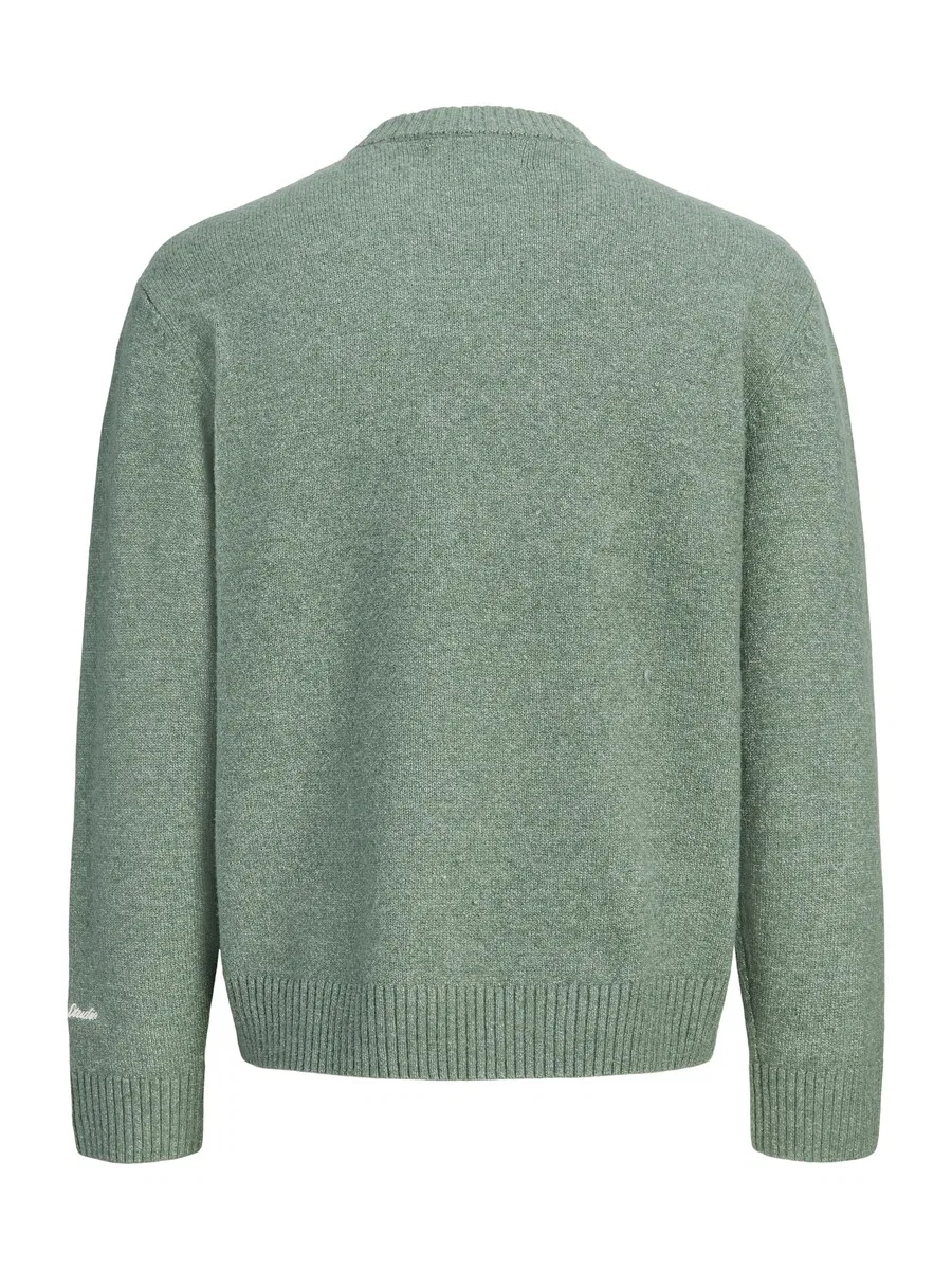 Детский свитер Jack & Jones Junior 'JORNORREBRO' пастельно-зеленого цвета — фото 2