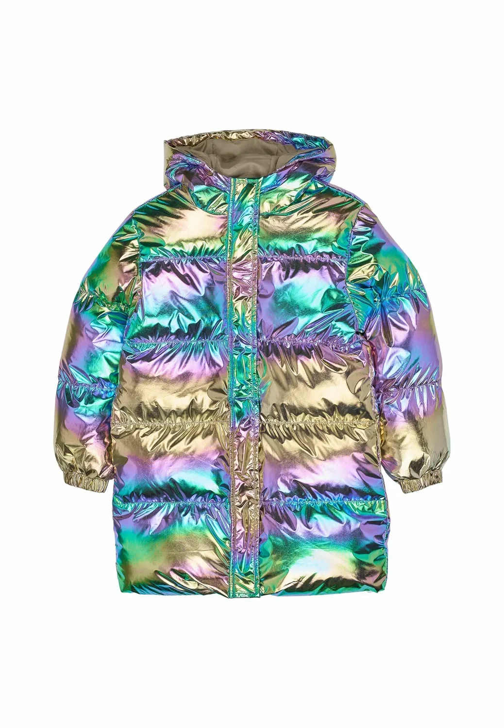 Длинная пуховая куртка Tnunicca - зимнее пальто The New, Metallic Multicolor — фото 4