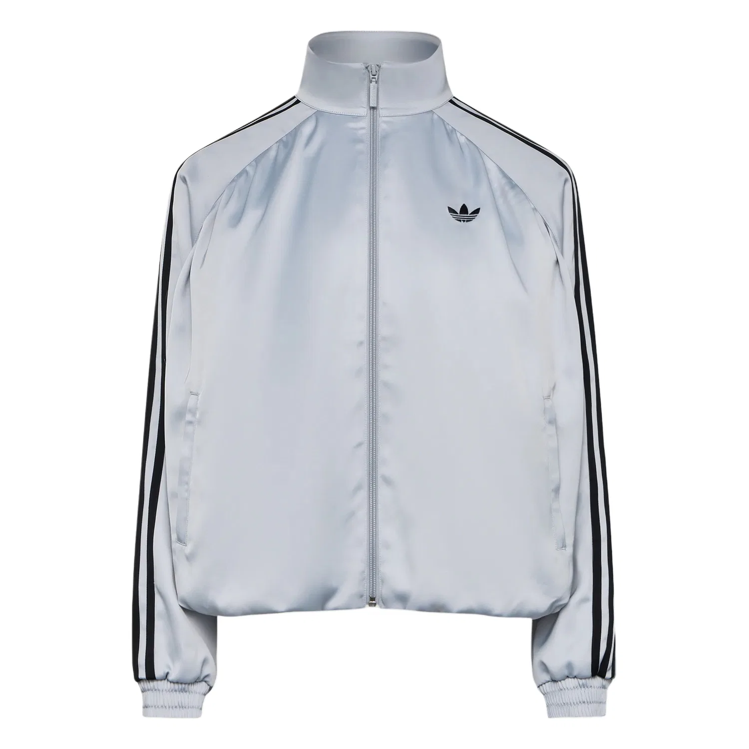 Женская куртка с воротником-стойкой Light Asphalt Gray Adidas Originals, Light Asphalt Gray