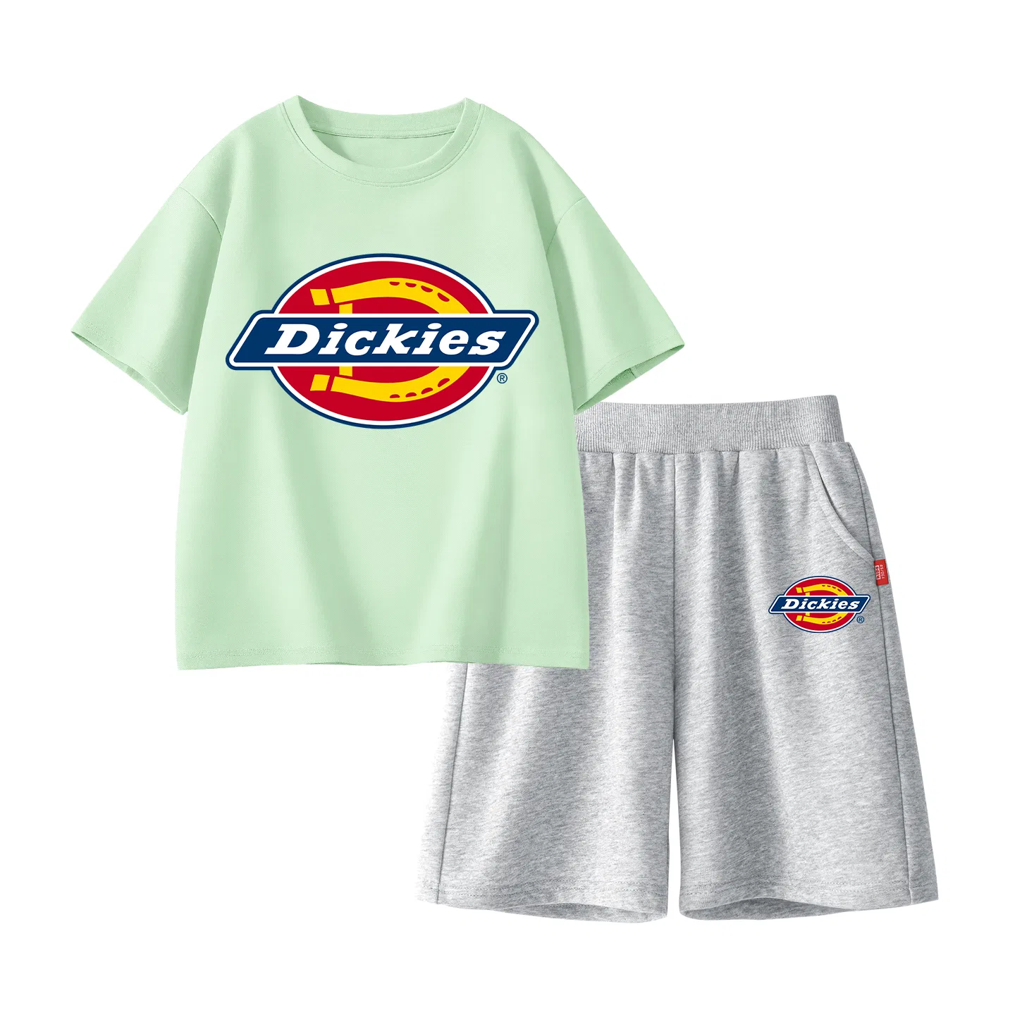Детский спортивный комплект с круглым вырезом Dickies, Cream Green/K Gray