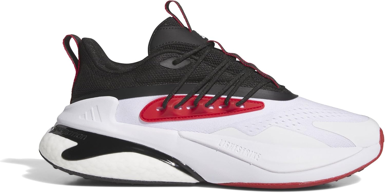 

Кроссовки Adidas Унисекс-взрослые NCAA 25/26 Team Alphaboost V2, белый/черный/красный