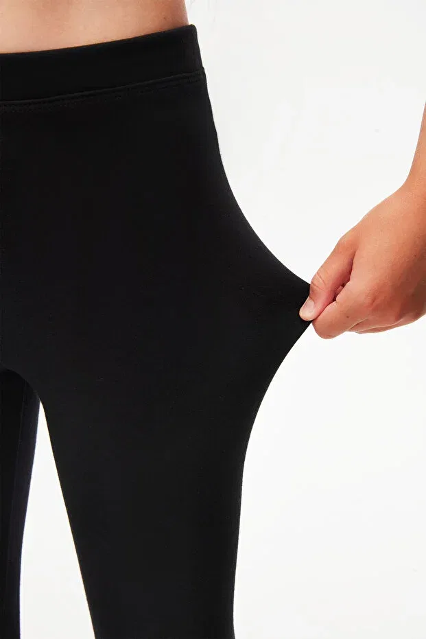 Детские леггинсы для девочек с принтом Basic Lovetti, Black — фото 3