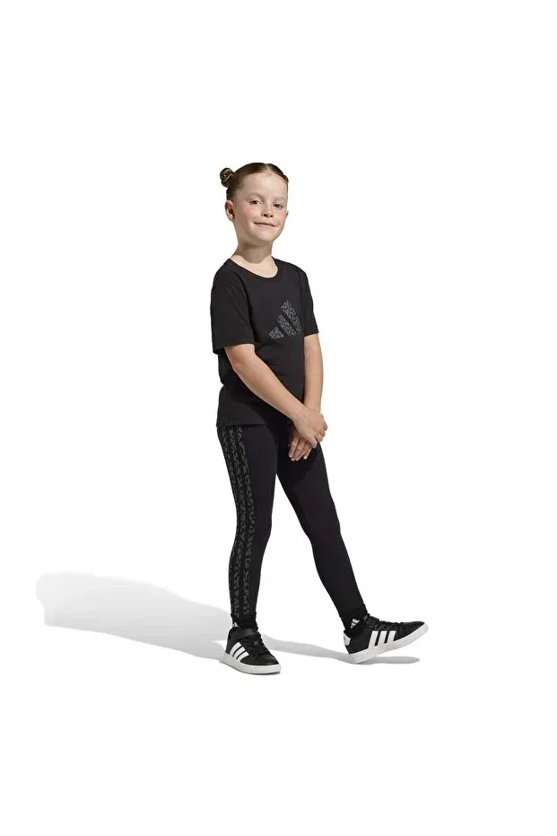 Детский спортивный костюм для девочек с длинным рукавом Adidas, Black — фото 4