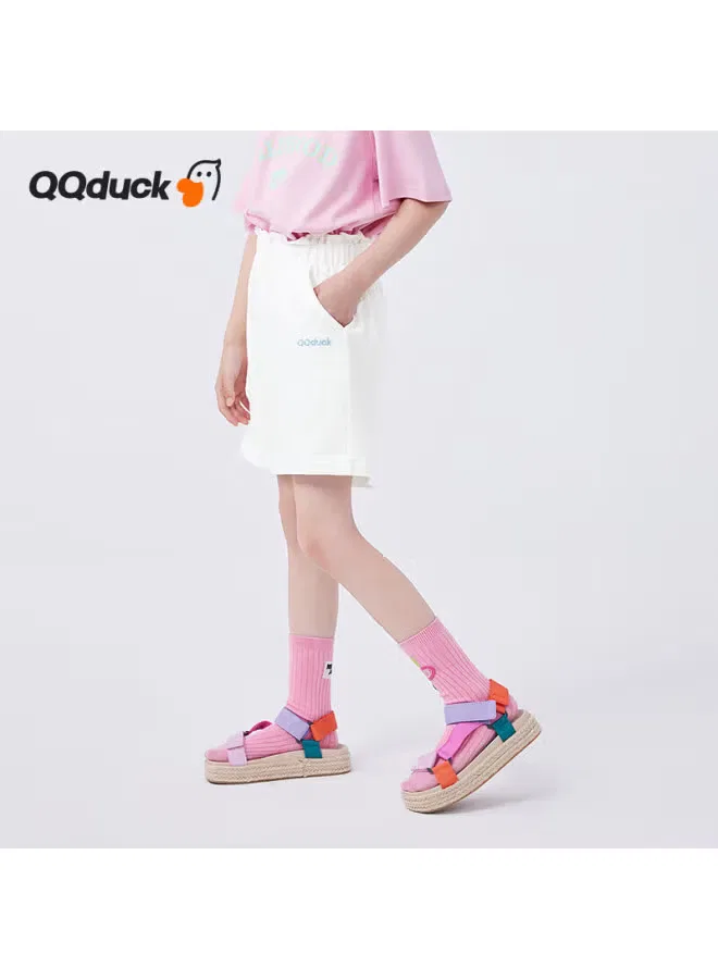 Шорты с бантом-бабочкой для девочек Qq Duck, белый — фото 2