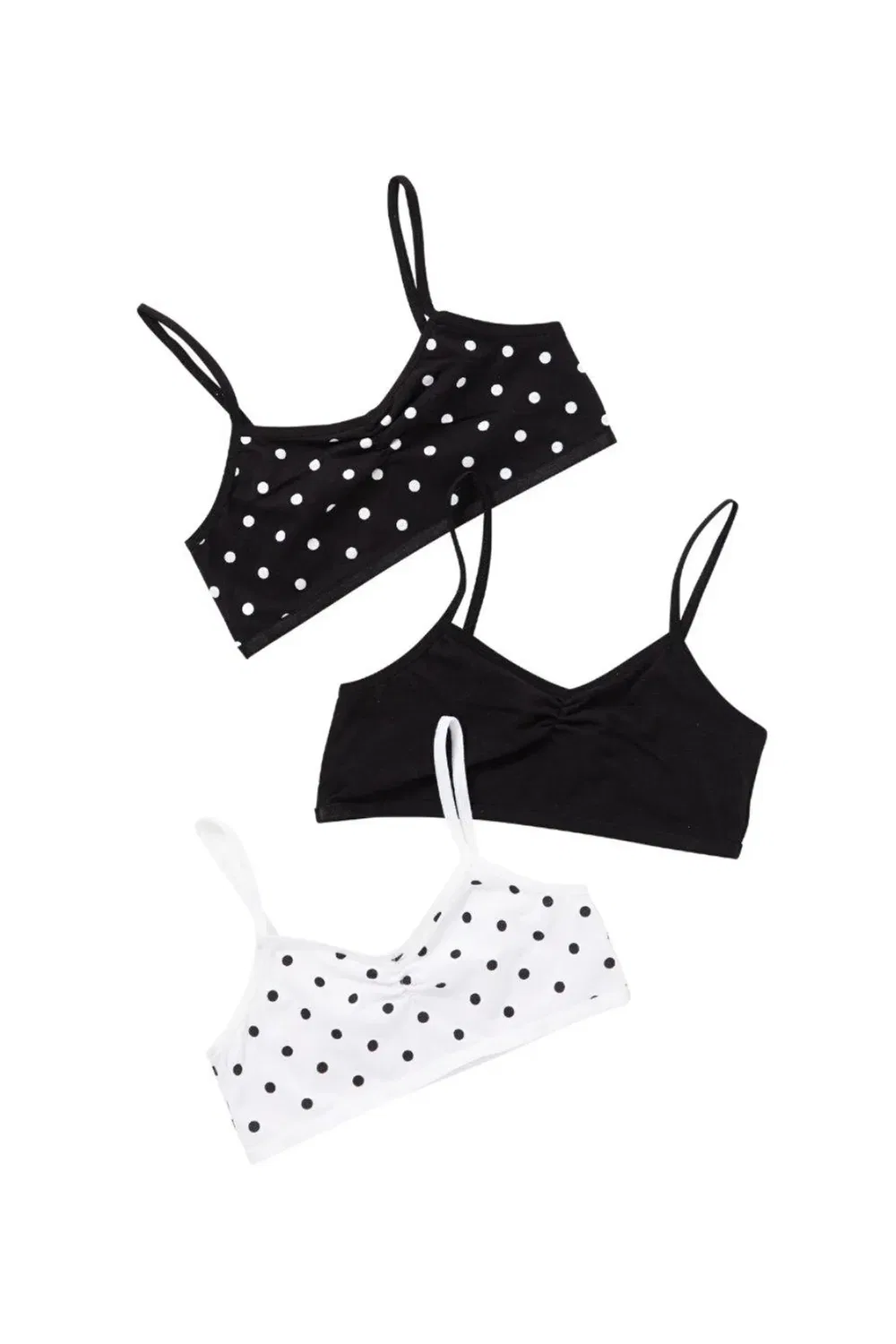 Комплект из 3 топов-кроп Just Essentials, Black