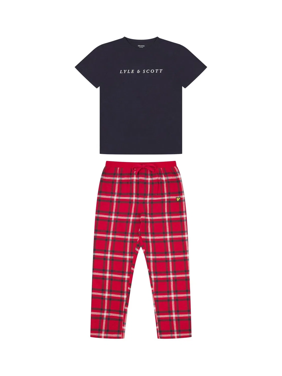 Пижамный набор, хлопок, Healy Lyle & Scott, красный