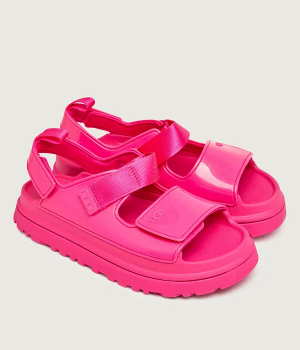 Детские сандалии для девочек из пластика Goldenglow Glossy Sparkles UGG, Rosa — фото 3