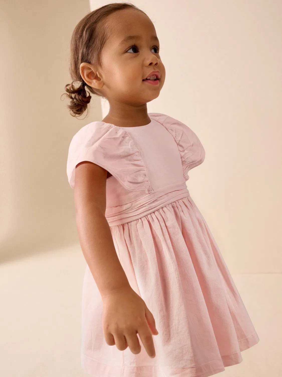 Платье для особых случаев с рукавом-ангел, модель Pale Pink Angel Sleeve Prom Dress Next, pale pink — фото 3
