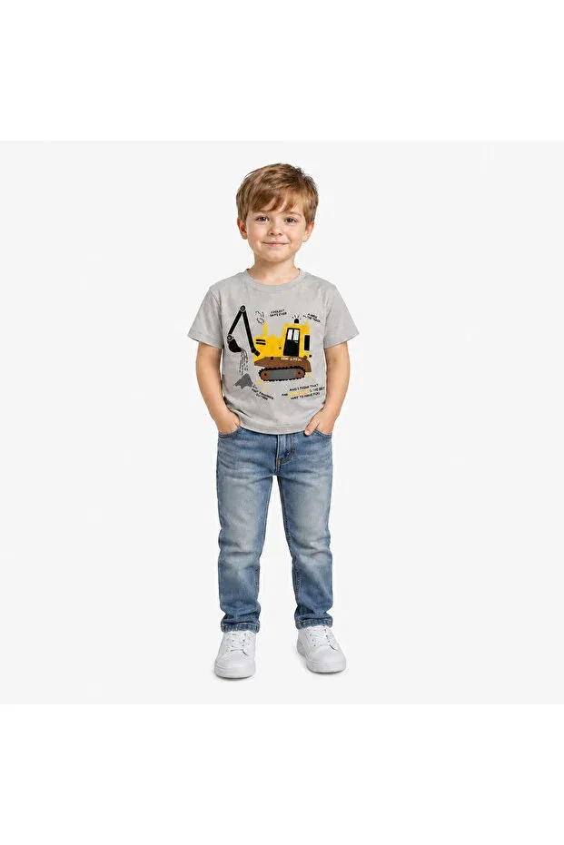 Детская футболка для мальчиков хлопковая Yale Kids, Gray