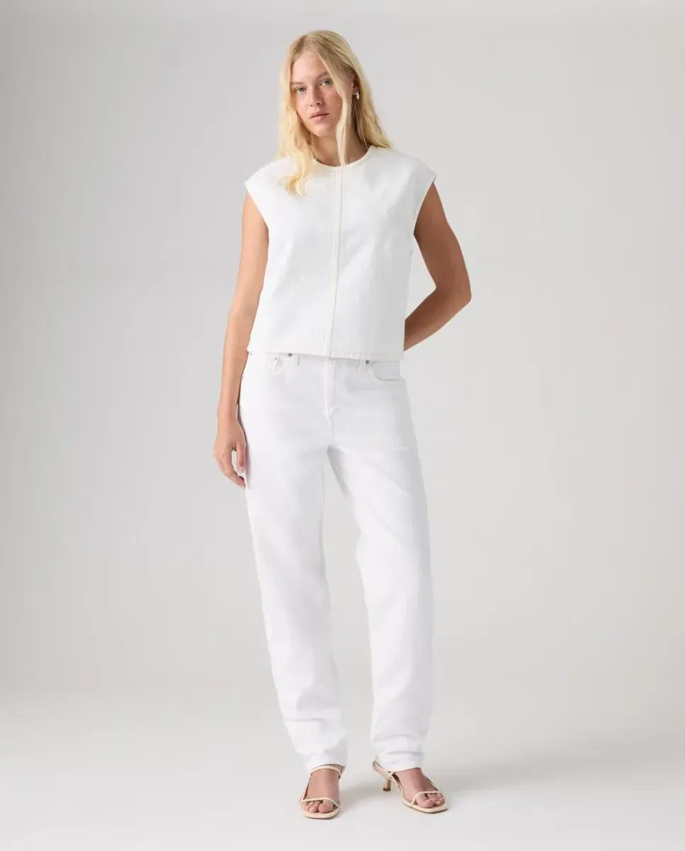 Женская джинсовая рубашка без рукавов Levi's, Blanco — фото 3