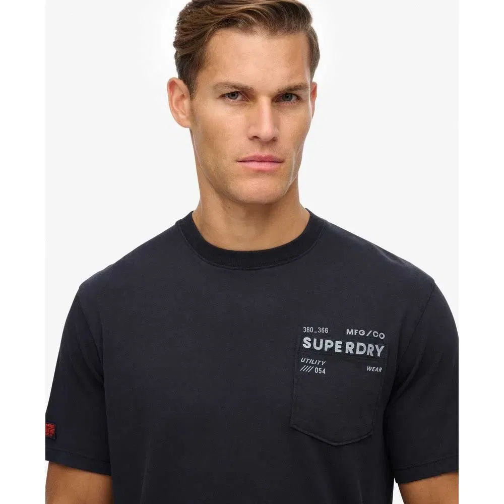 Футболка свободного кроя с коротким рукавом Superdry, черный — фото 4