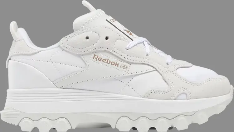 

Кроссовки cardi b x classic leather big kid 'white' Reebok, белый