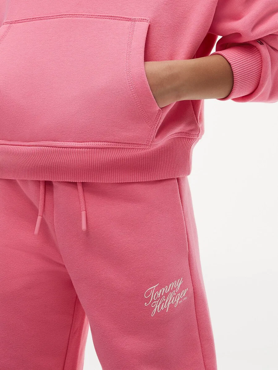 Зауженные брюки TOMMY HILFIGER розового цвета — фото 3
