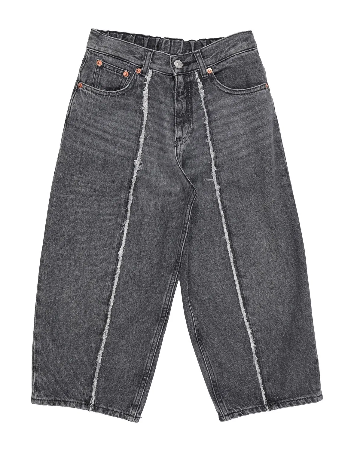 Детские джинсы для мальчиков состаренный деним MM6 Maison Margiela, серый