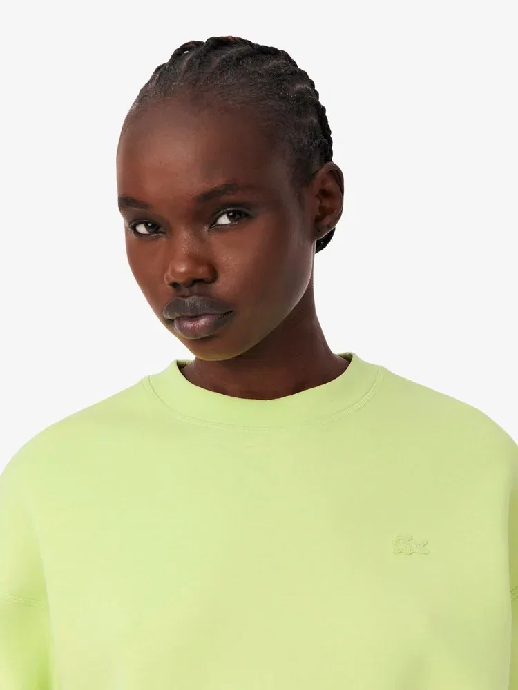Свитшот женский LACOSTE Double Face Soft, Apple Green — фото 2