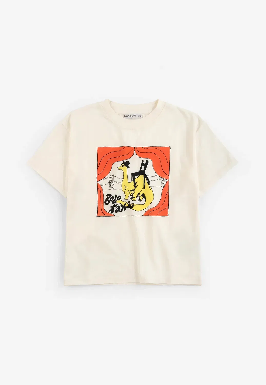 Футболка унисекс с принтом "Такси заурус" Bobo Choses, Off-White — фото 4