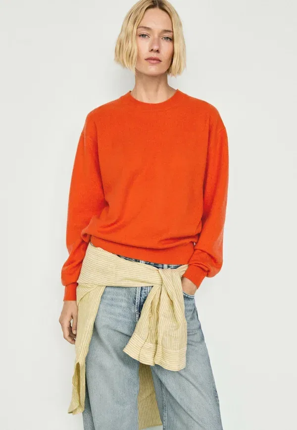 Джемпер из кашемира Jumper Massimo Dutti, оранжевый