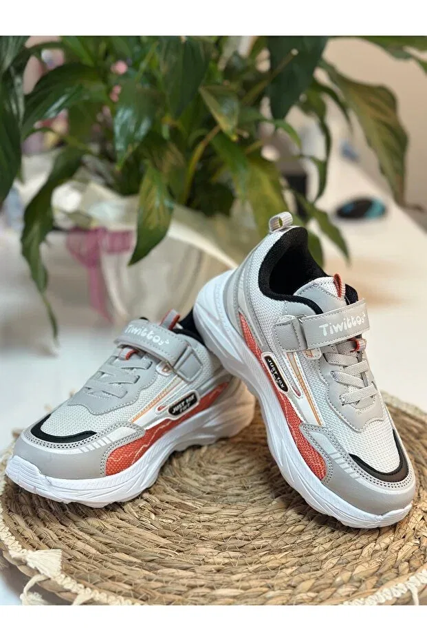 Детские кроссовки для мальчиков с липучкой Rüya Kids, Gray — фото 3