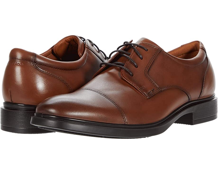 

Оксфорды Forecast Waterproof Cap Toe Oxford Florsheim, коньяк гладкий