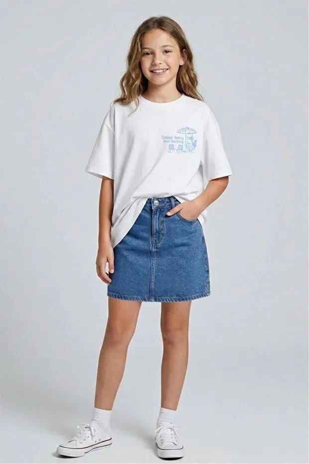 Детские шорты для девочек джинсовые Basics Dmb Boys & Girls, Blue