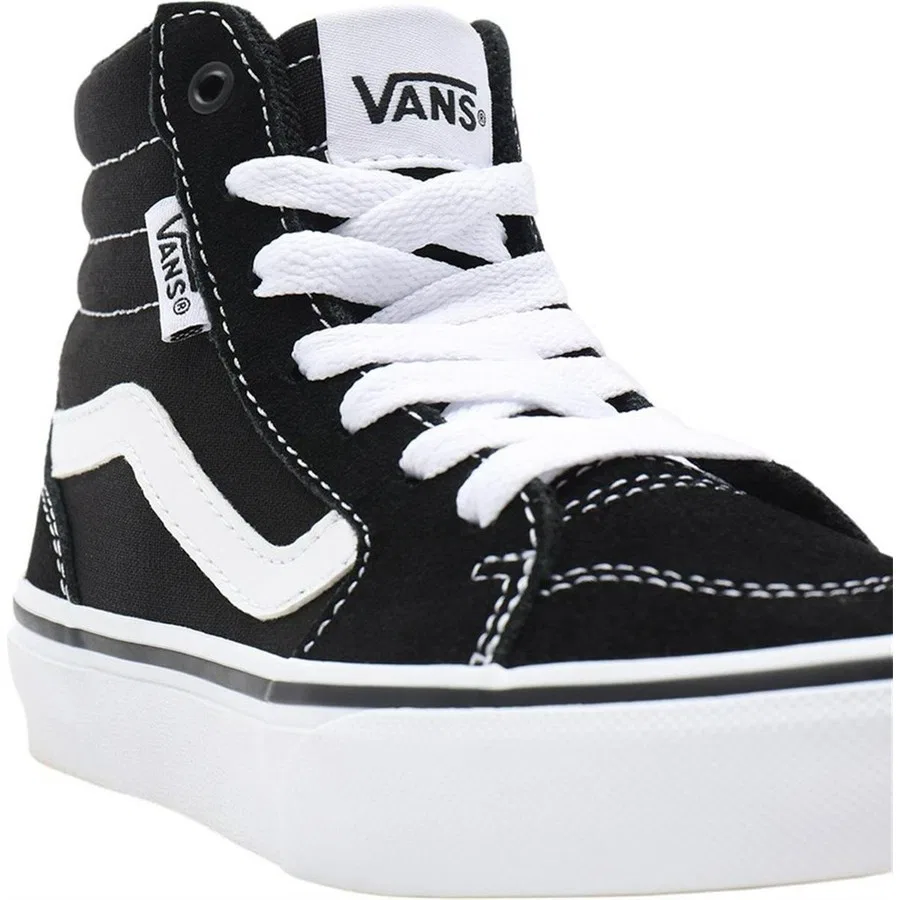 Кроссовки детские с высоким верхом Filmore Hi Vans, Черный — фото 3