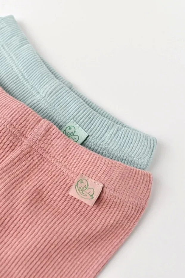 Детский комплект с длинным рукавом, модель csym11, Generic Brands, Mint Green / Rose — фото 2