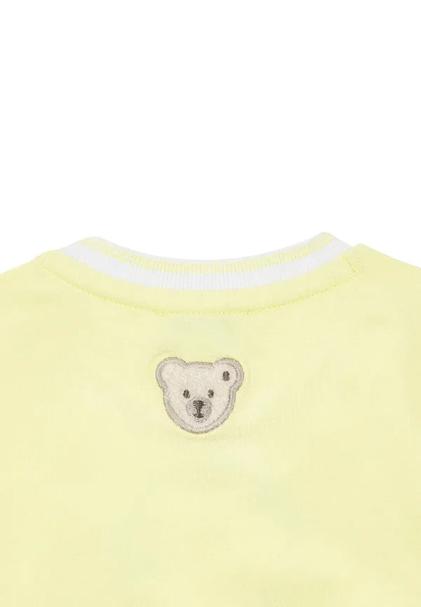Футболка с длинным рукавом с вышивкой Summer breeze Steiff, Yellow Pear, желтый — фото 4