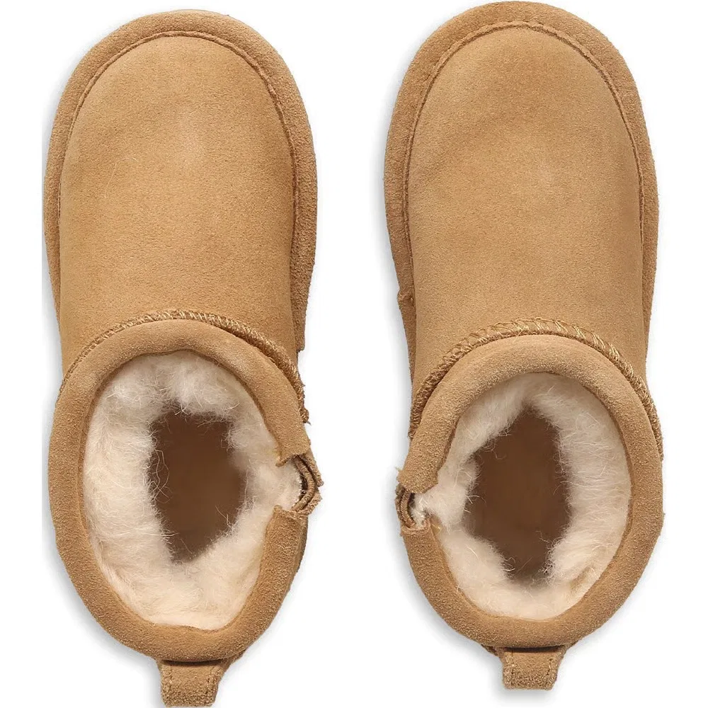 Детские короткие водонепроницаемые ботинки для малышей Bearpaw, Iced Coffee — фото 4