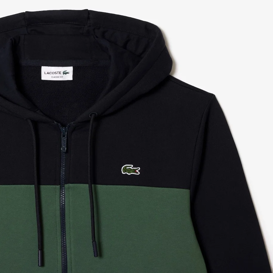 LACOSTE Свитшот мужской темно-зеленый — фото 4