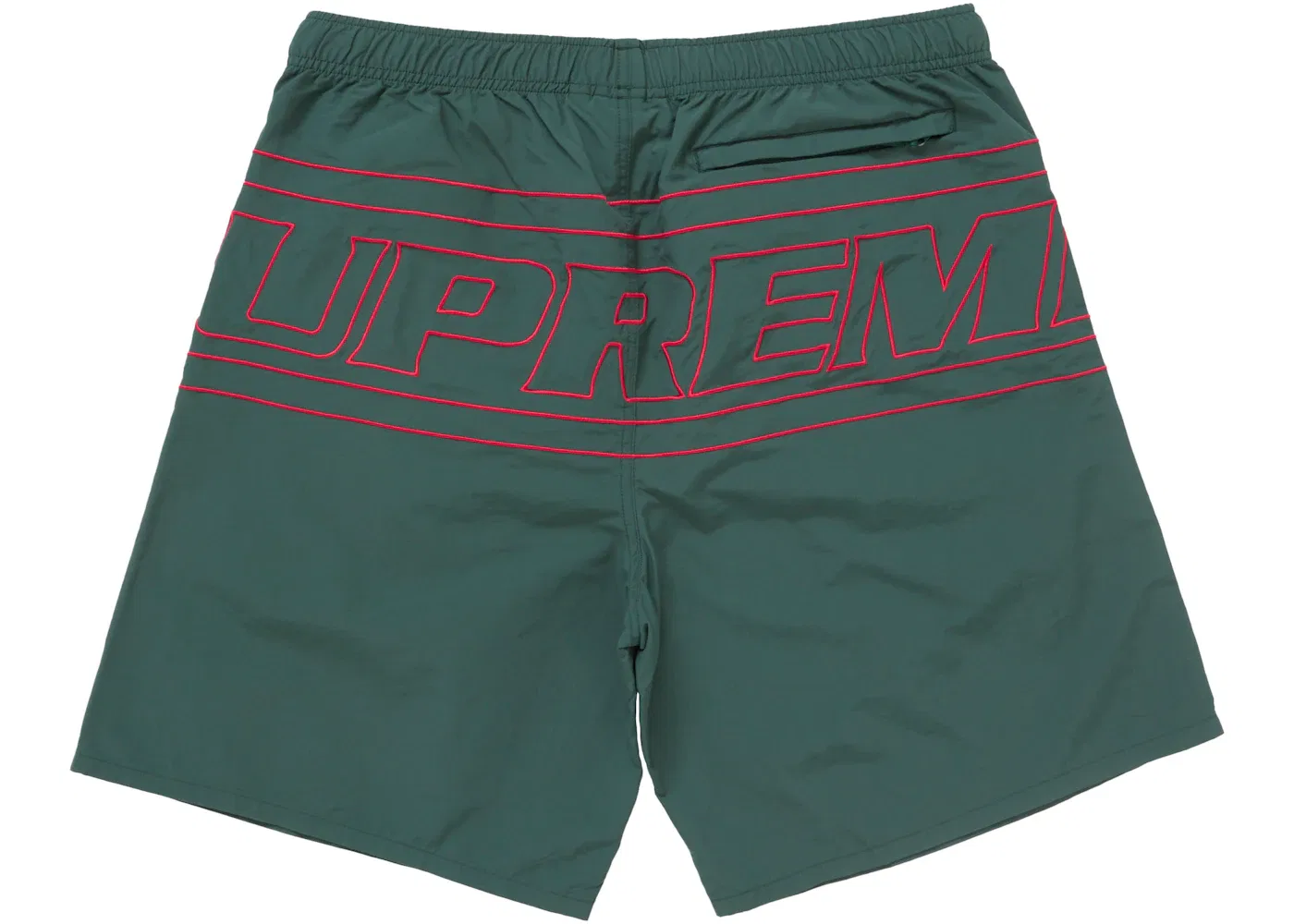Мужские шорты с принтом Supreme Big Logo Nylon, Green — фото 2
