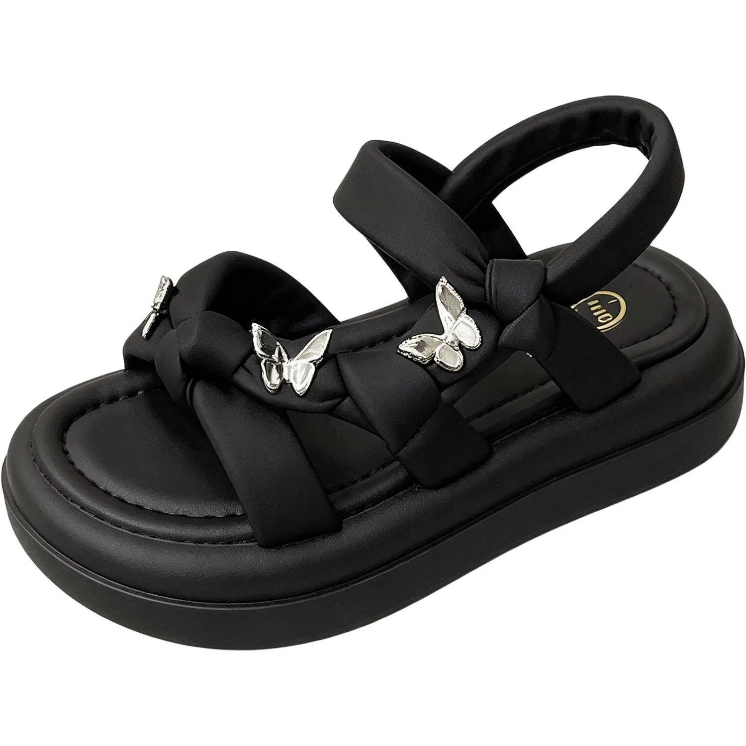 Детские сандалии из PU с черным цветом JBBCN, Black