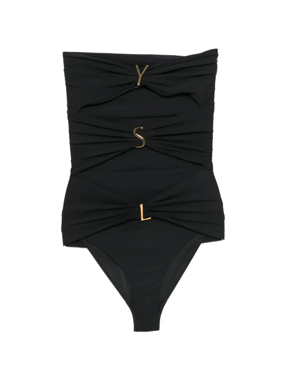 Купальник слитный Saint Laurent, черный