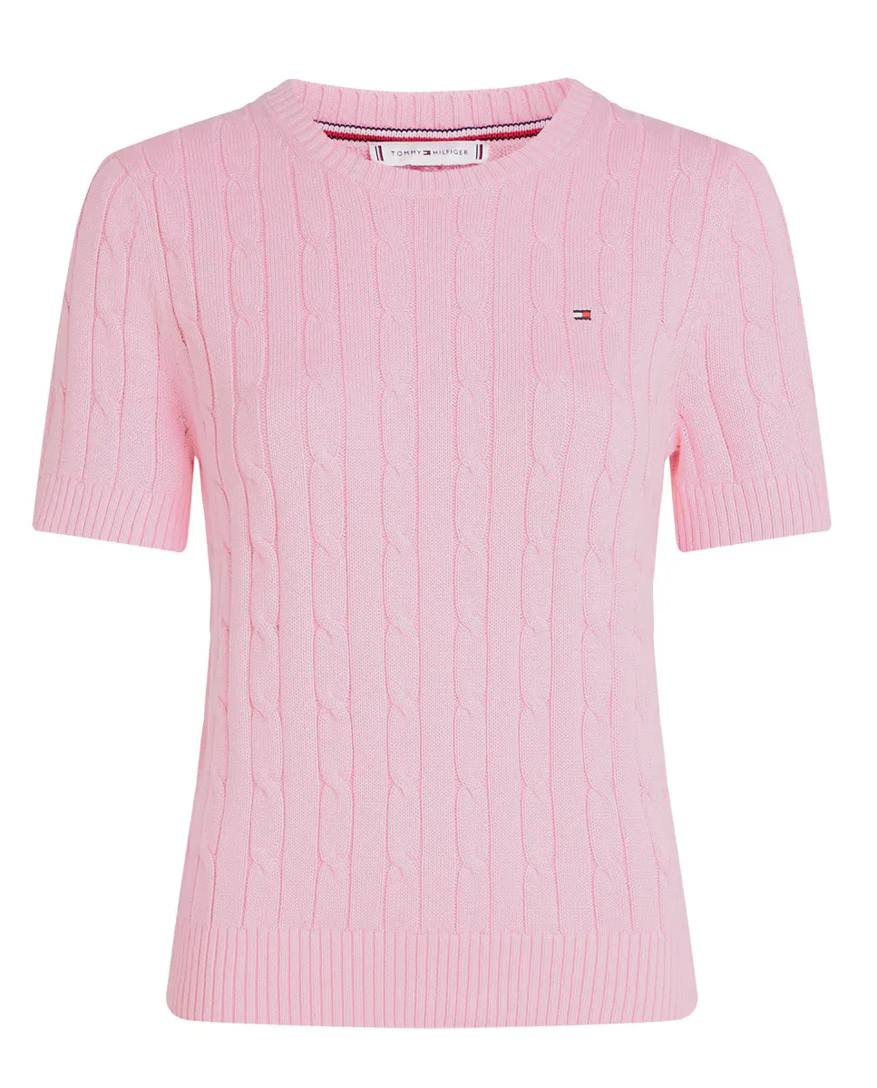 

Женский джемпер с коротким рукавом Tommy Hilfiger, цвет Rosa claro