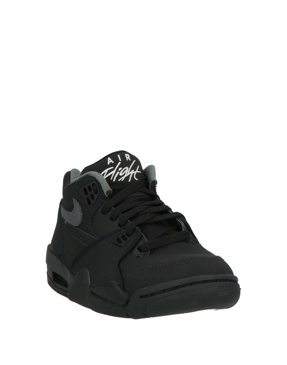 Детские высокие кроссовки для мальчиков кожаные Nike Air Flight 89 (Gs), черный — фото 2