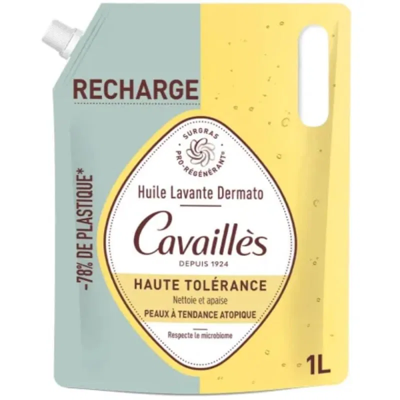 Масло для душа Dermato Wash Oil High Tolerance Refill, Rogé Cavaillès, 1 л