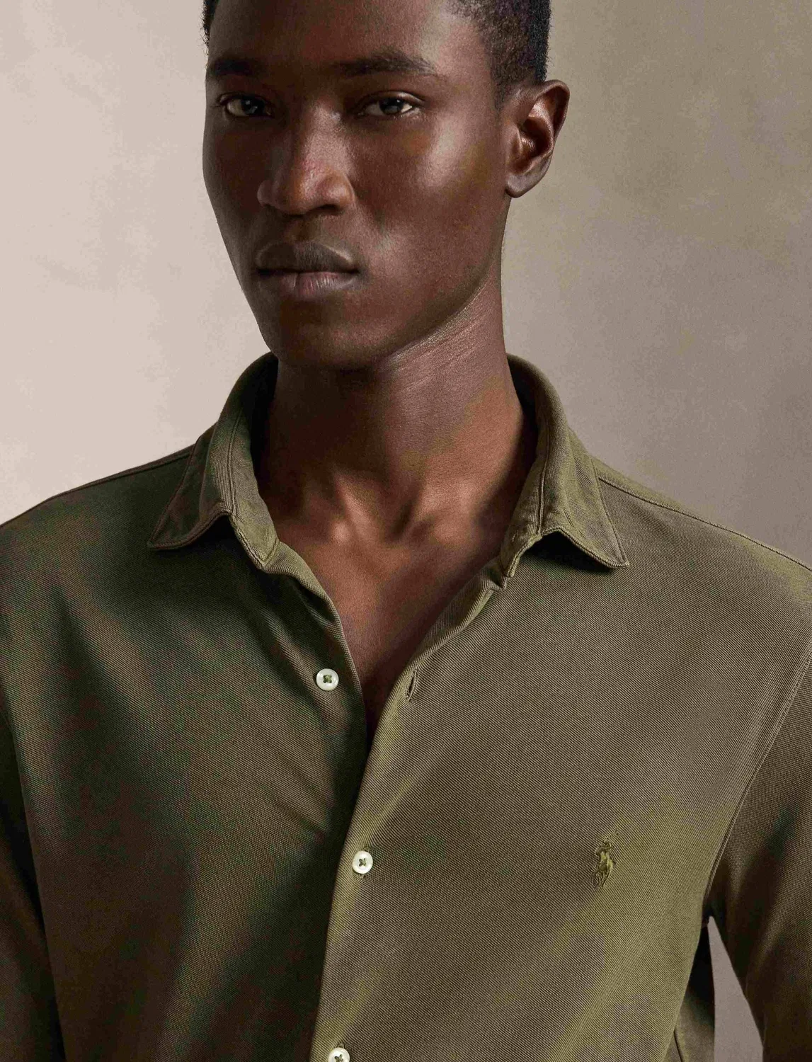 Рубашка с длинным рукавом Polo Ralph Lauren, Verde Oliva — фото 4