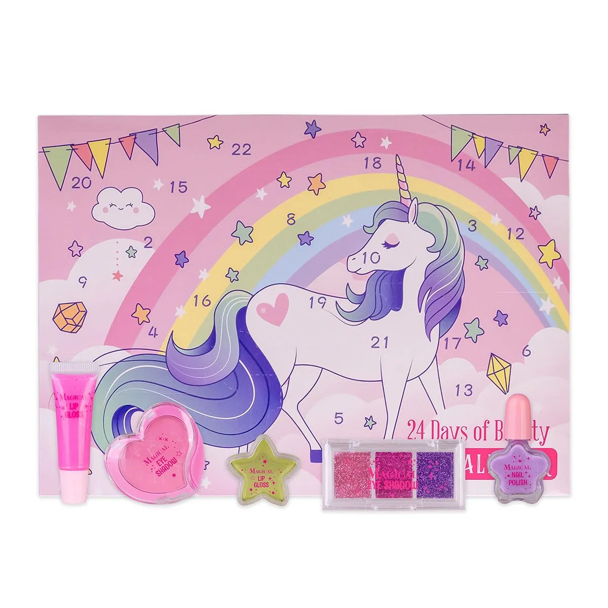 Адвент-календарь Unicorn, accentra, 24 бьюти-сюрприза, pink