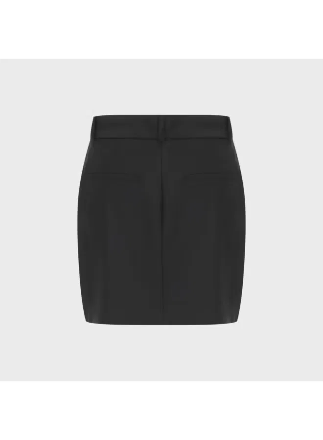 Юбка-трапеция с застежкой-молнией и карманами миди Zara, черный — фото 3