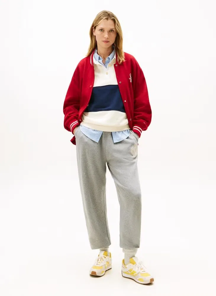Спортивные брюки с логотипом на кулиске Tommy Hilfiger, серый меланж — фото 4