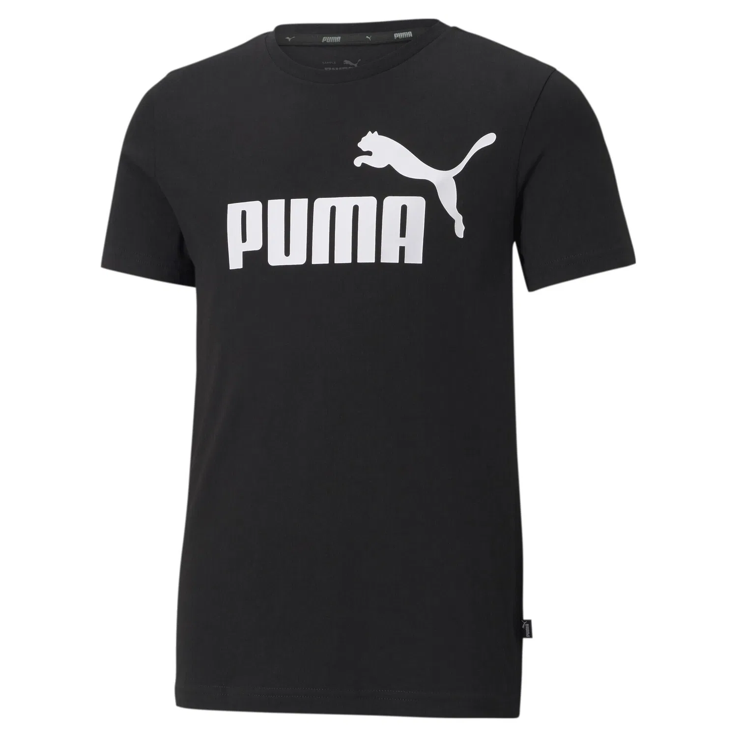 Детская футболка с принтом Essentials Logo Puma, Schwarz