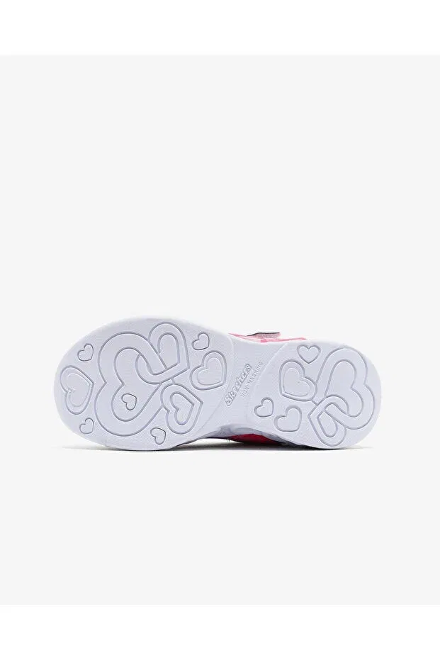 Детские кроссовки для девочек с подсветкой Skechers, Silver-Colored — фото 4