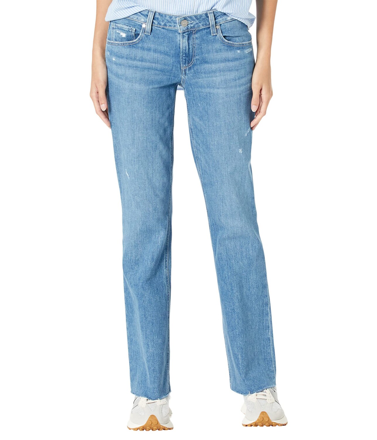 

Джинсы Paige, Sloane Raw Hem in Bliss Distressed