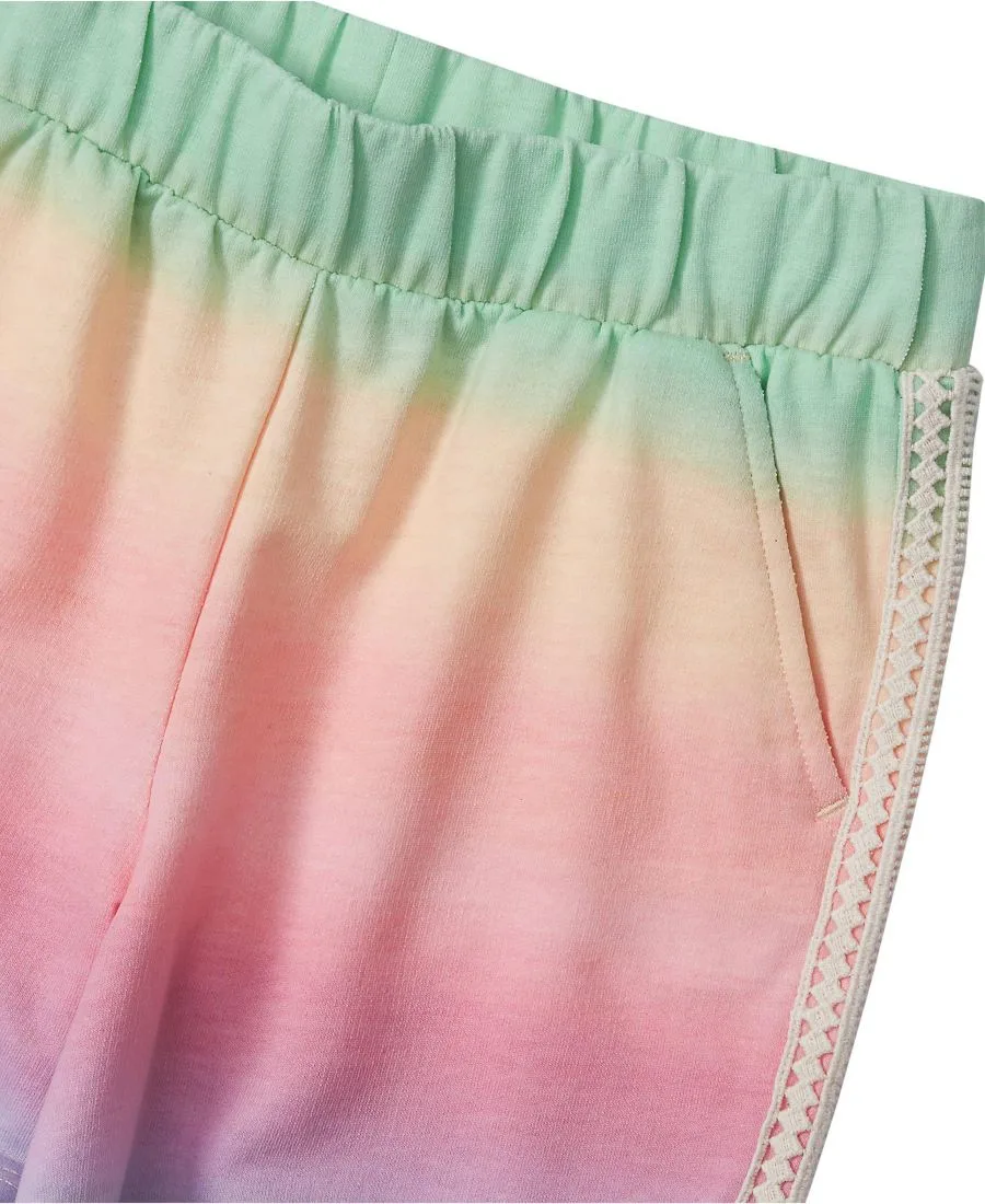 Детские шорты из французской махровой ткани Lands' End, Pastel Ombre — фото 3